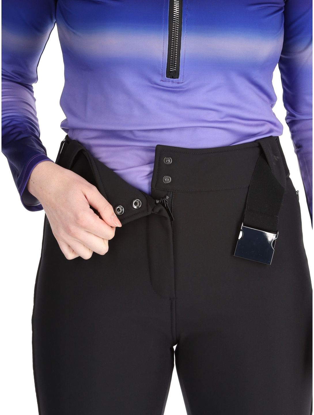 Kou Sportswear, Frost Flare Pants pantalones de esquí softshell mujeres Black negro 