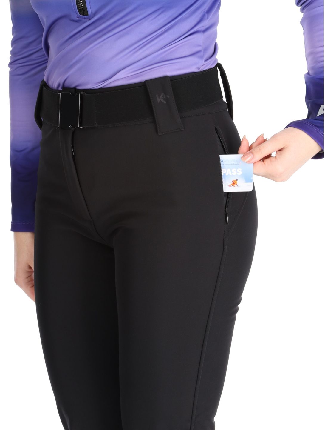 Kou Sportswear, Frost Flare Pants pantalones de esquí softshell mujeres Black negro 