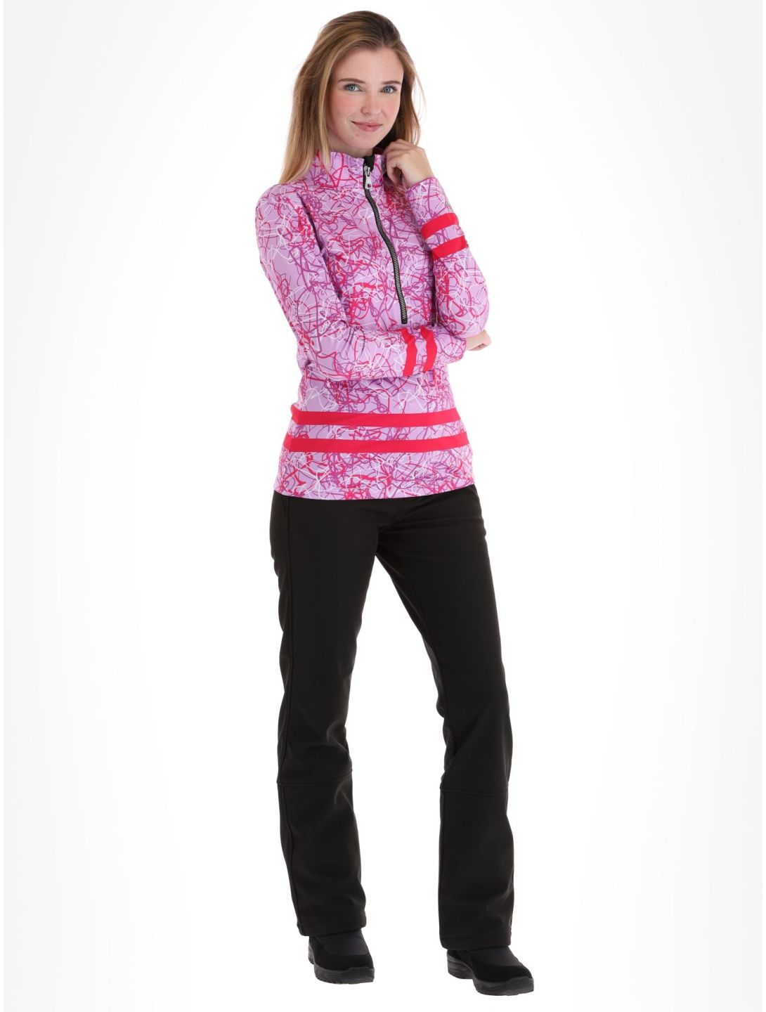 Kou Sportswear, Geolines jersey mujeres Purple-Pink púrpura, rosa 