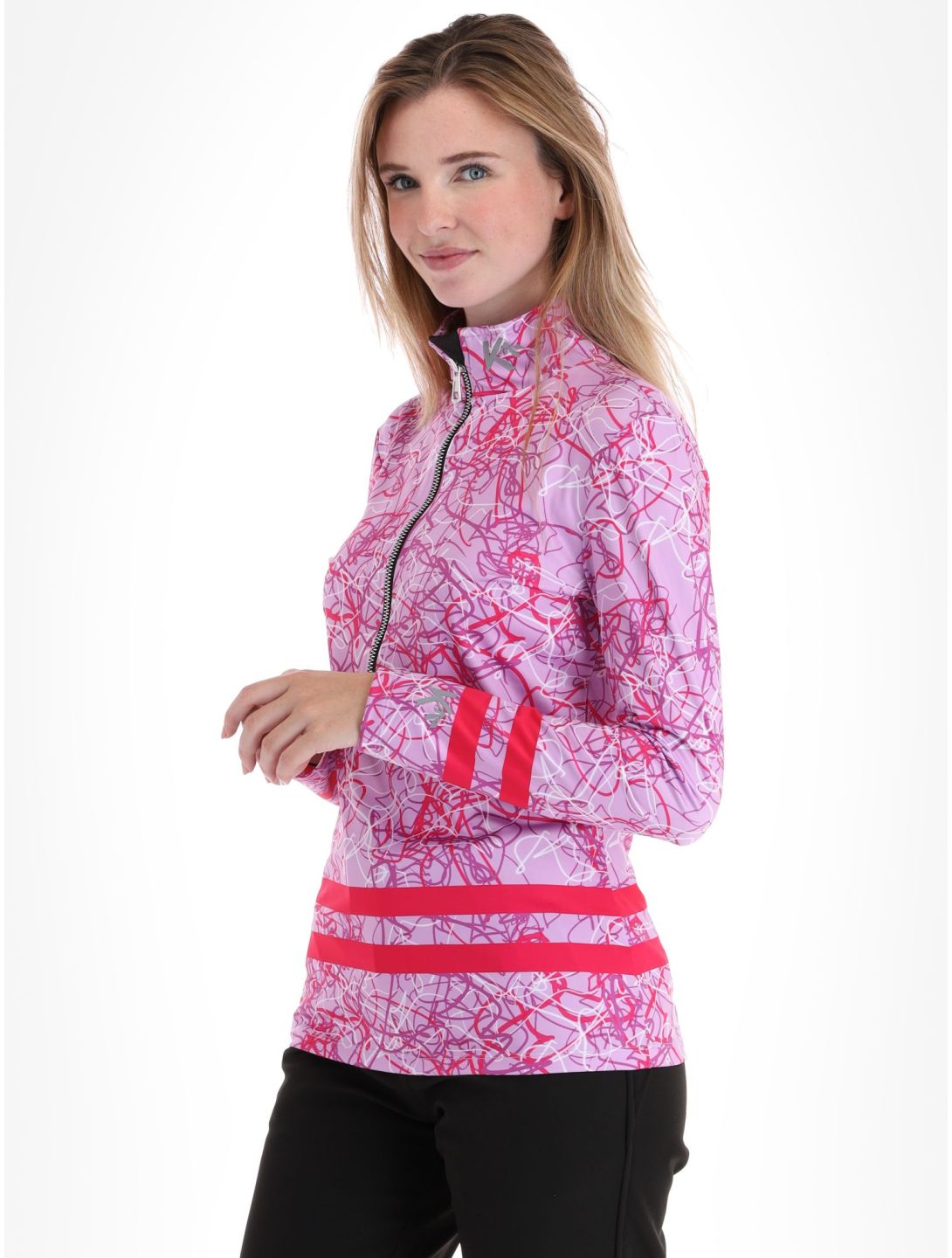 Kou Sportswear, Geolines jersey mujeres Purple-Pink púrpura, rosa 