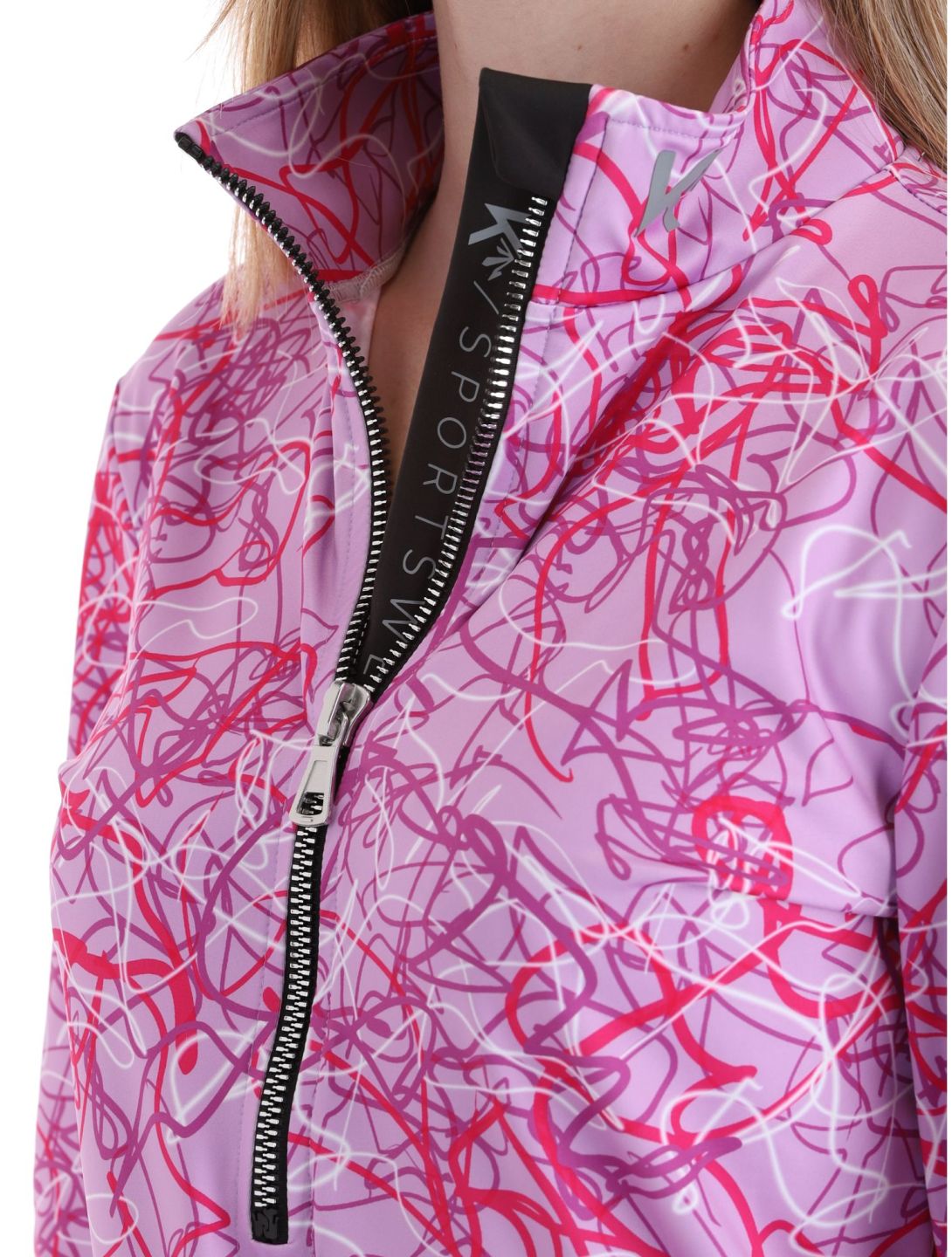 Kou Sportswear, Geolines jersey mujeres Purple-Pink púrpura, rosa 