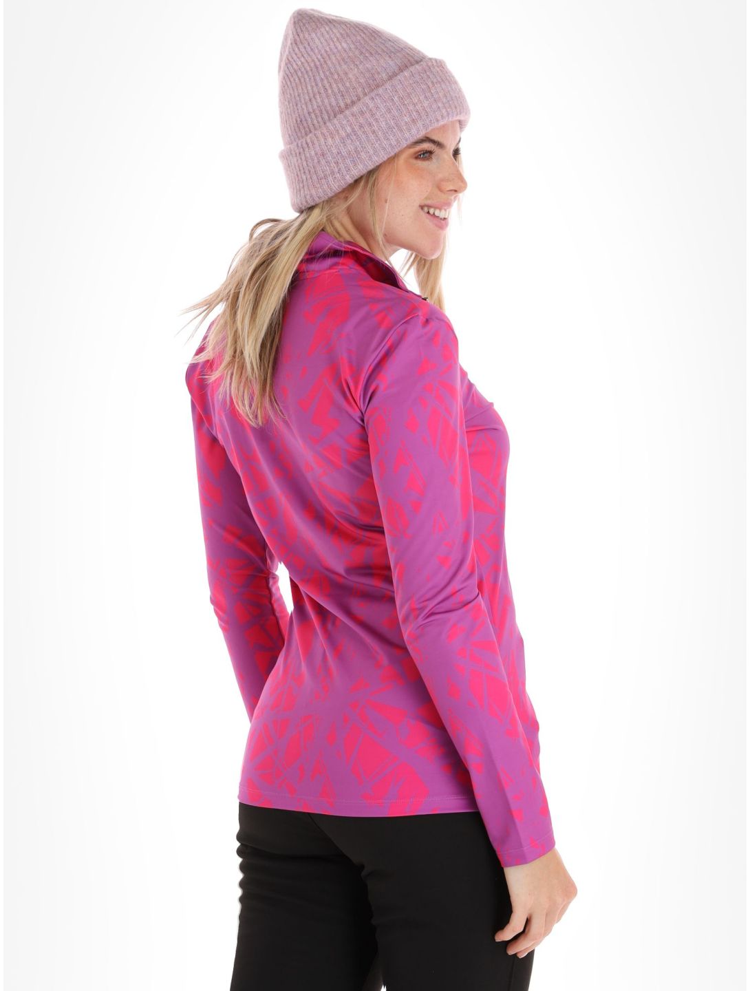 Kou Sportswear, Graphic jersey mujeres Pink-Purple púrpura, rosa 