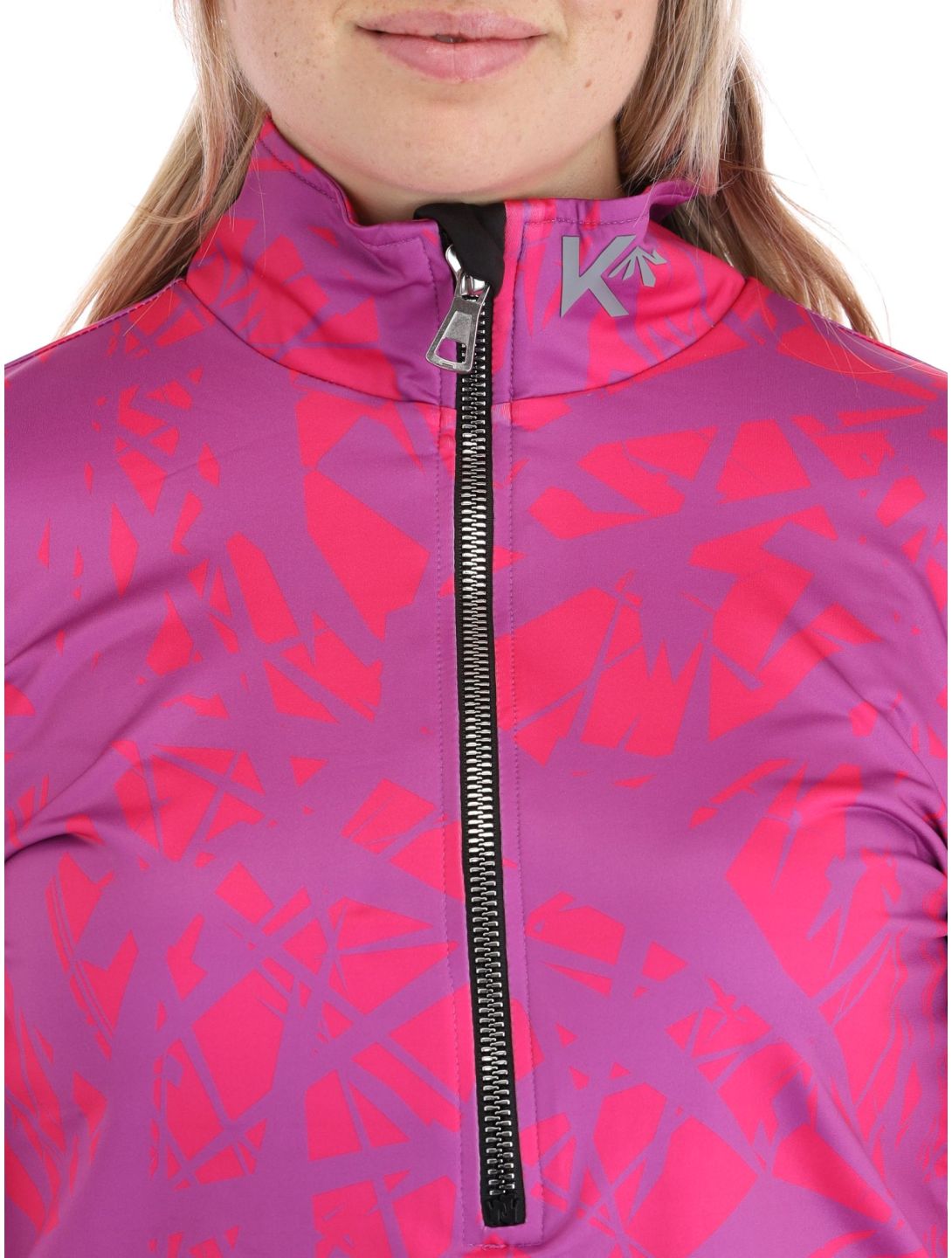 Kou Sportswear, Graphic jersey mujeres Pink-Purple púrpura, rosa 