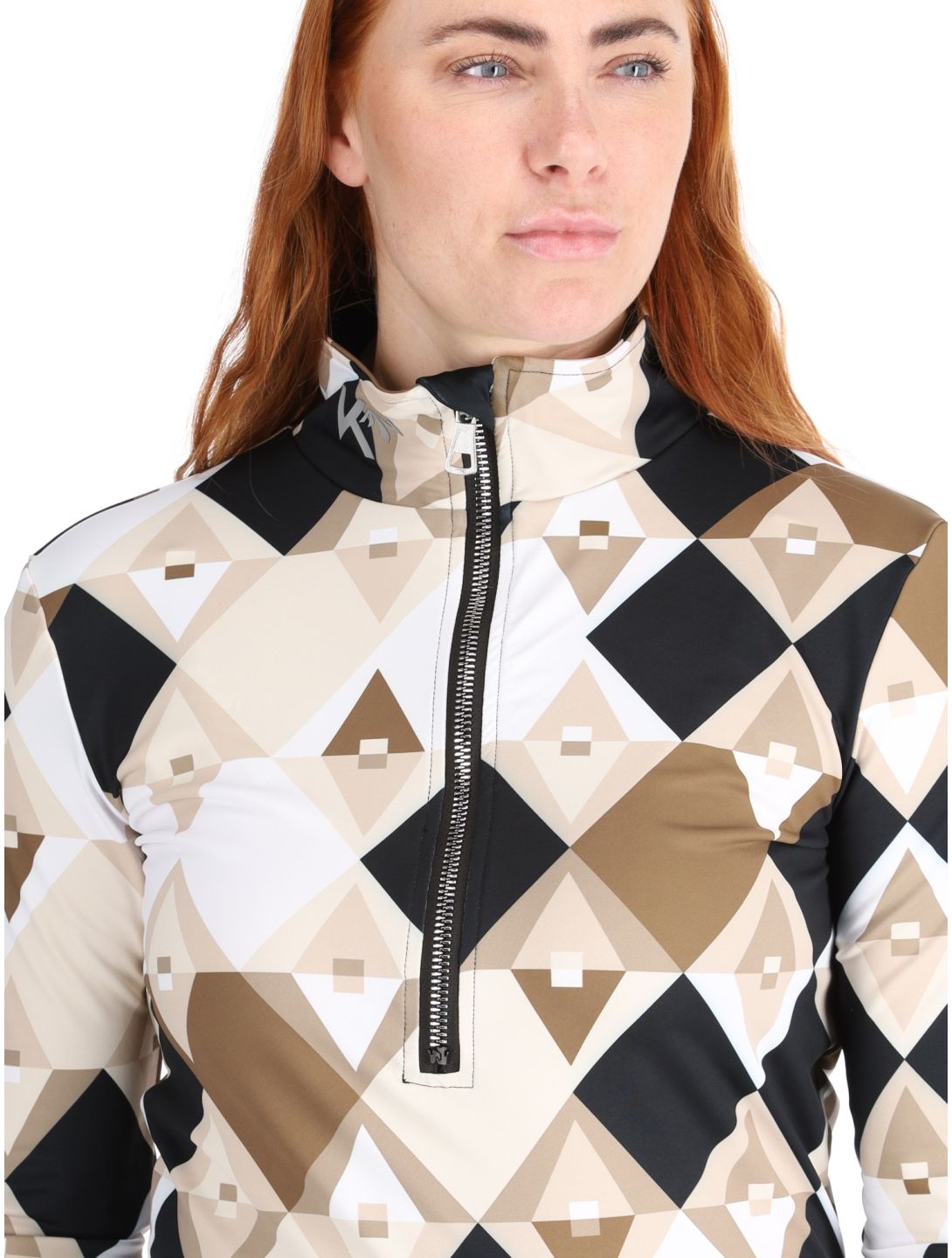 Kou Sportswear, Pully jersey mujeres Black / Beige beige, negro 