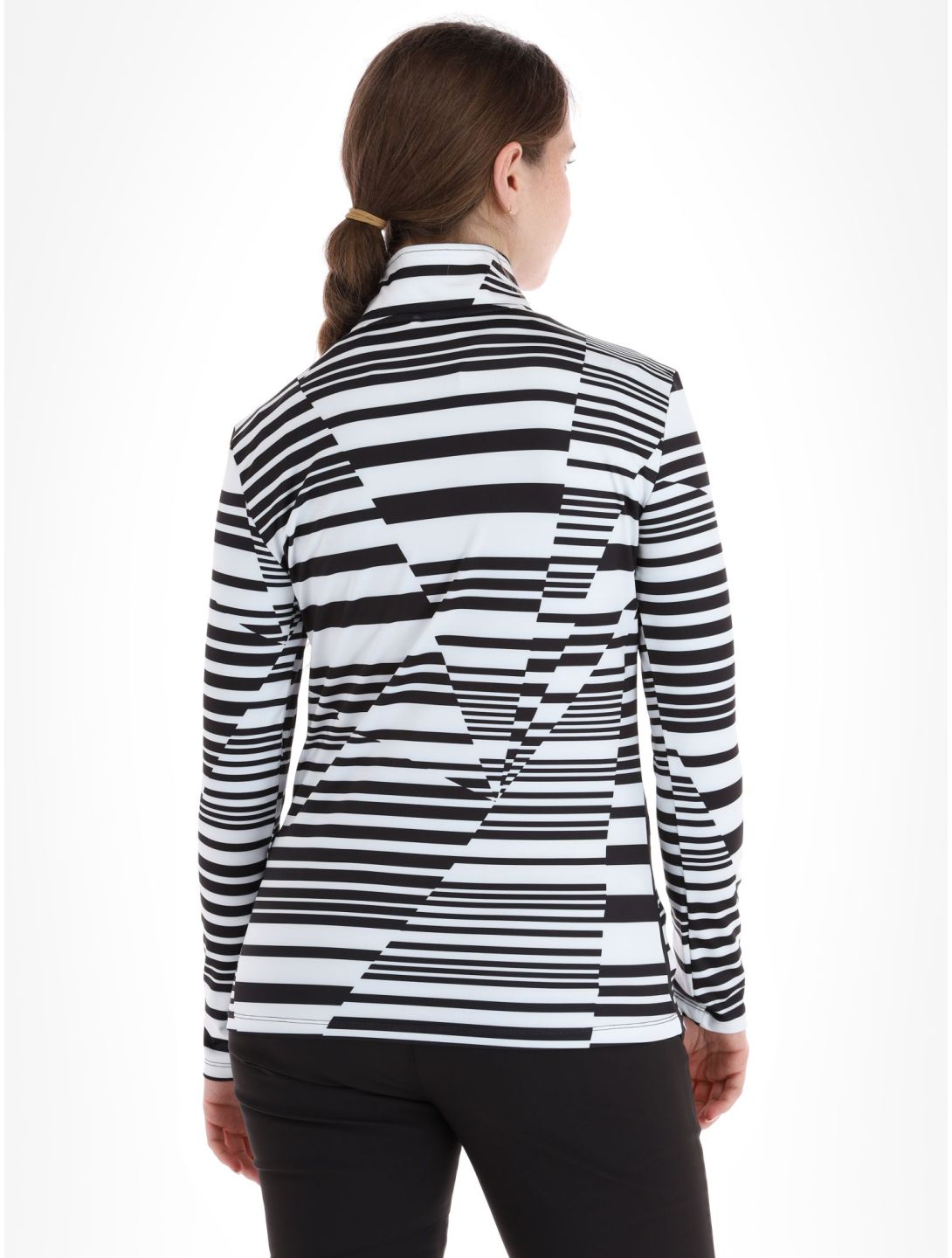 Kou Sportswear, Stripes jersey mujeres Black-White blanco, negro 