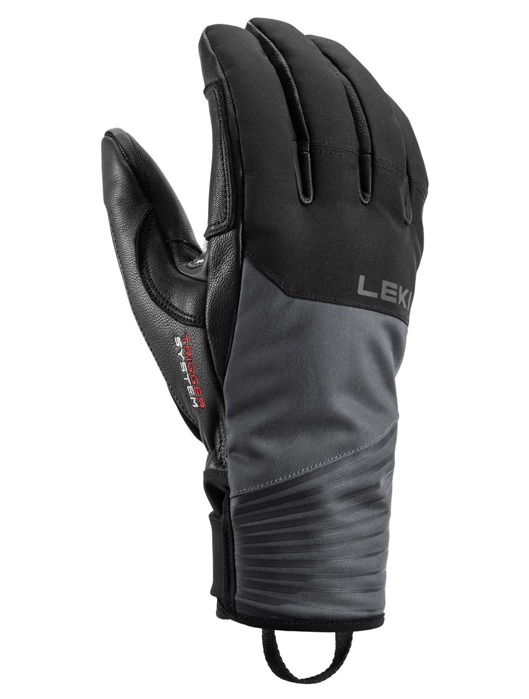 Leki, Sparrow 3D guantes de esquí hombres Black / Graphite gris, negro 