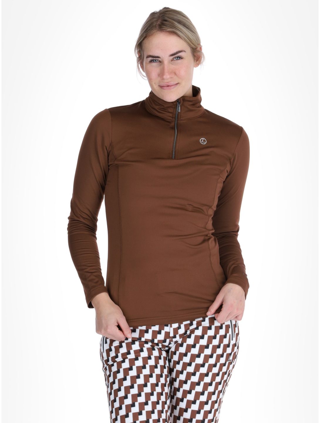 Luhta, Hailuoto jersey mujeres Chocolat marrón 