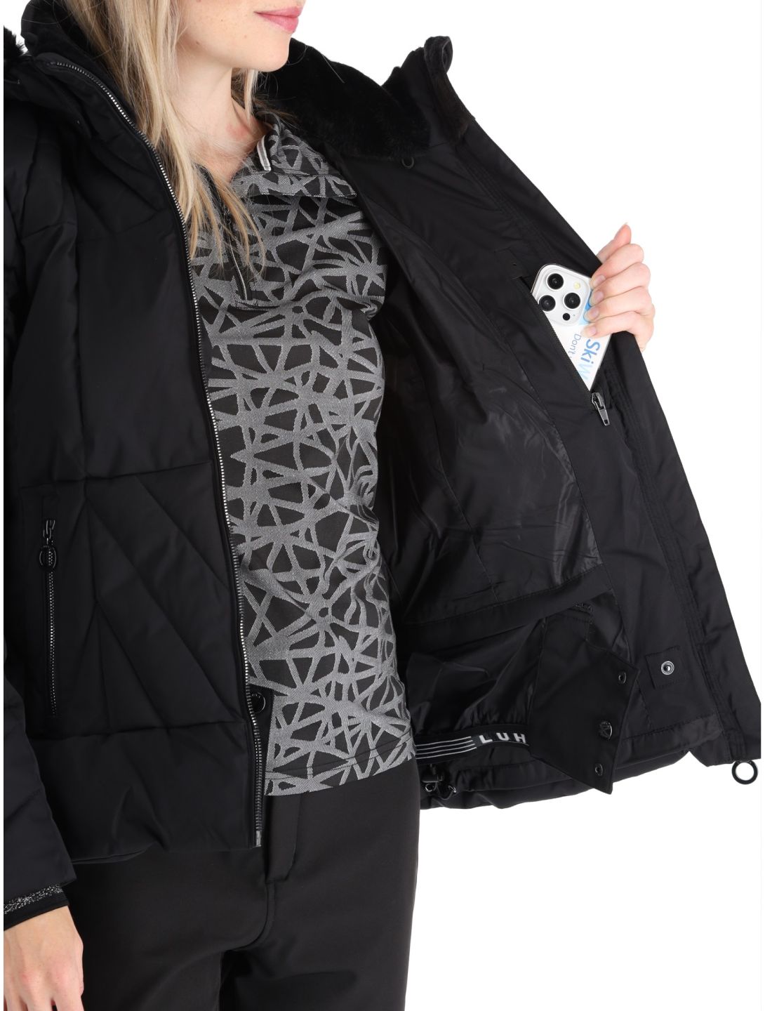 Luhta, Hakonkoski chaqueta de esquí mujeres Black negro 