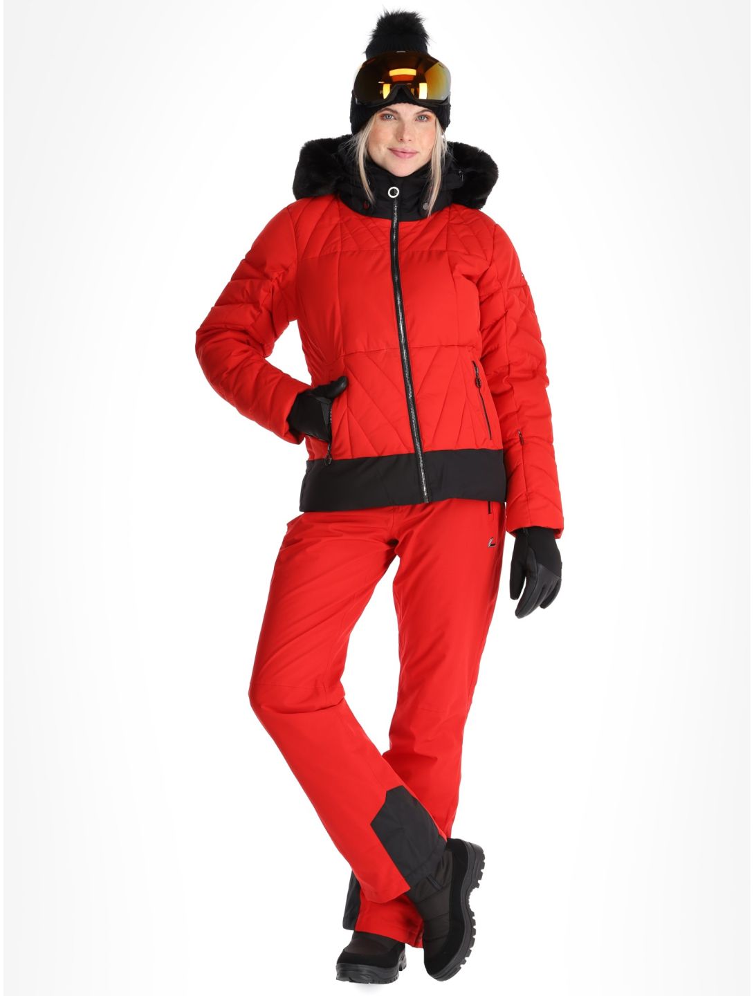 Luhta, Hakonkoski chaqueta de esquí mujeres Cranberry rojo 