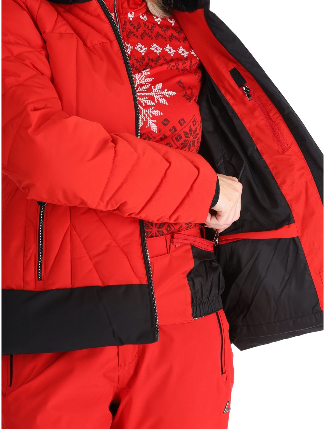 Luhta, Hakonkoski chaqueta de esquí mujeres Cranberry rojo 