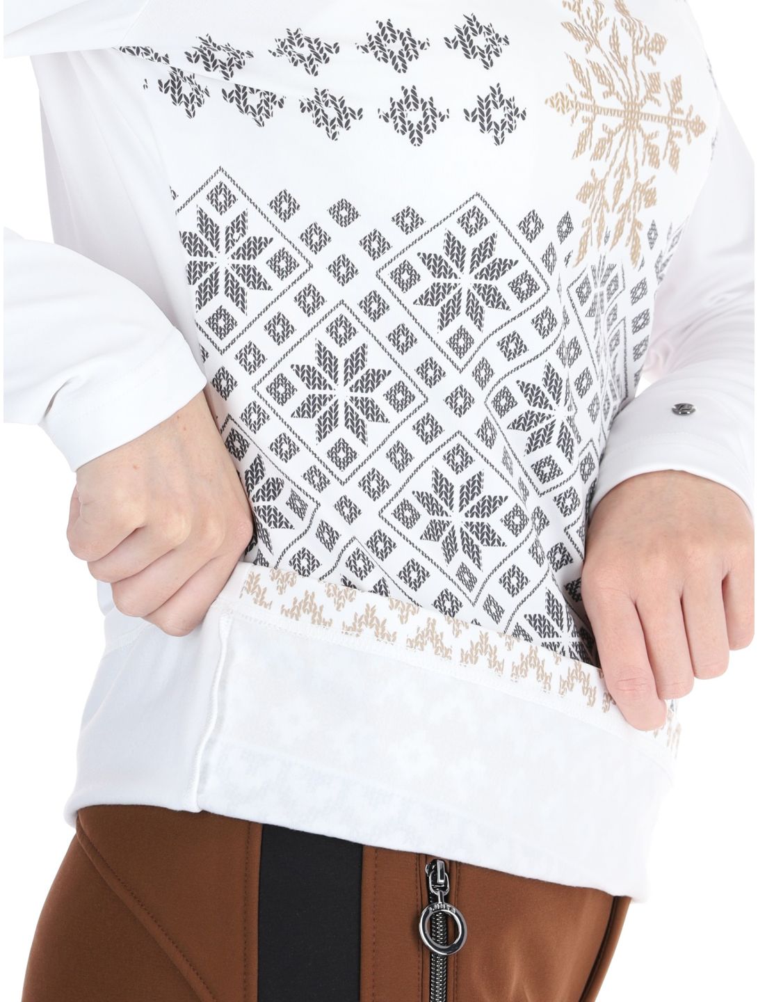 Luhta, Hangist jersey mujeres Optic White blanco 