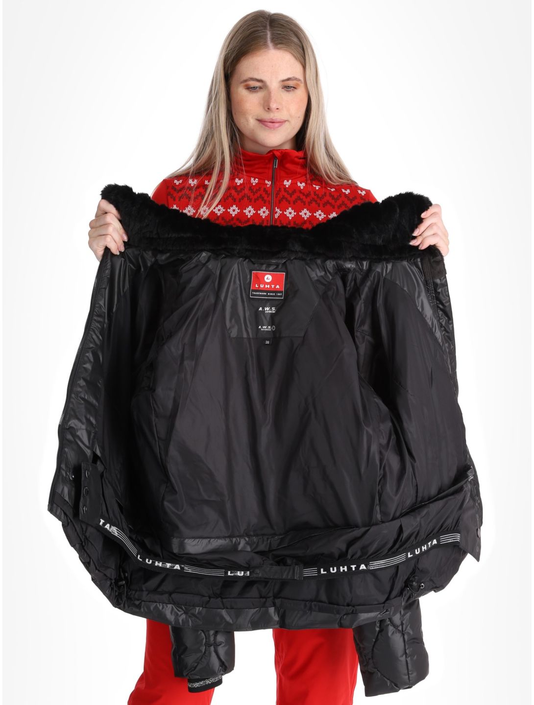 Luhta, Harikkala chaqueta de esquí mujeres Black negro 