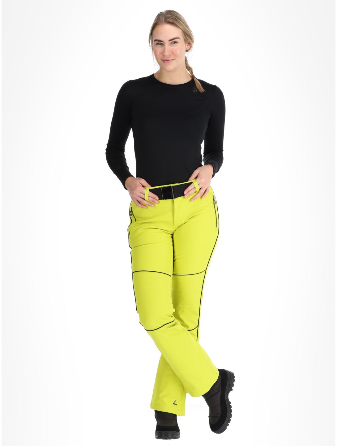 Luhta, Jaamalai pantalones de esquí softshell mujeres Aloe verde 