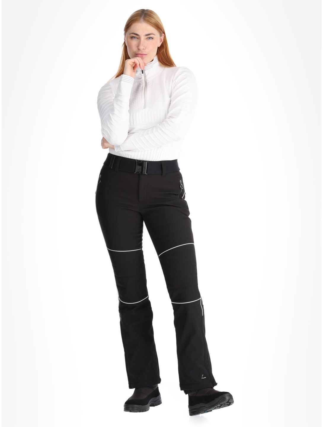 Luhta, Jaamalai pantalones de esquí softshell mujeres Black negro 