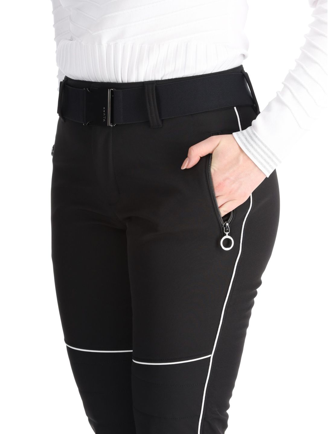 Luhta, Jaamalai pantalones de esquí softshell mujeres Black negro 