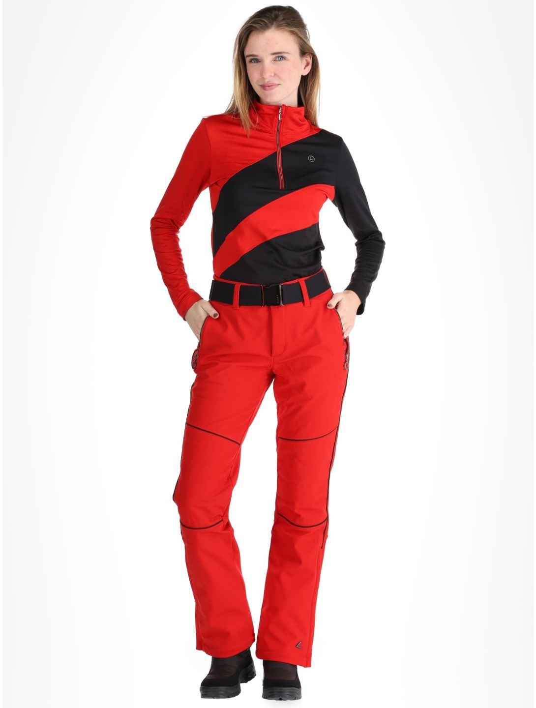 Luhta, Jaamalai pantalones de esquí softshell mujeres Cranberry rojo 