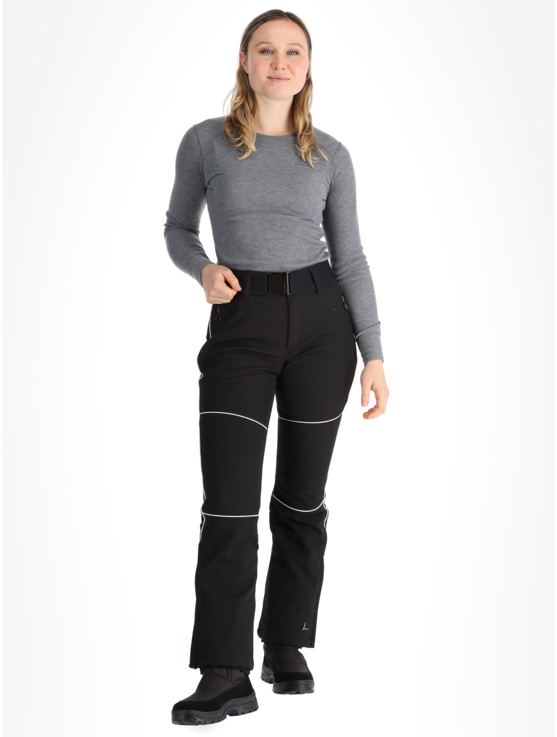 Luhta, Jaamalai C pantalones de esquí softshell mujeres Black negro 