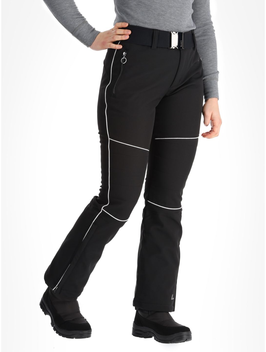 Luhta, Jaamalai C pantalones de esquí softshell mujeres Black negro 