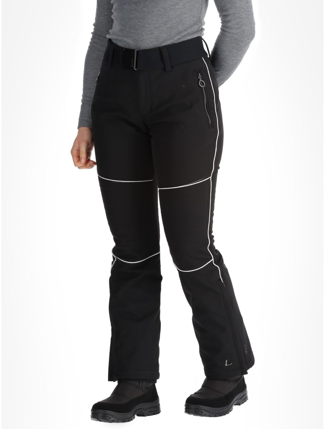 Luhta, Jaamalai C pantalones de esquí softshell mujeres Black negro 