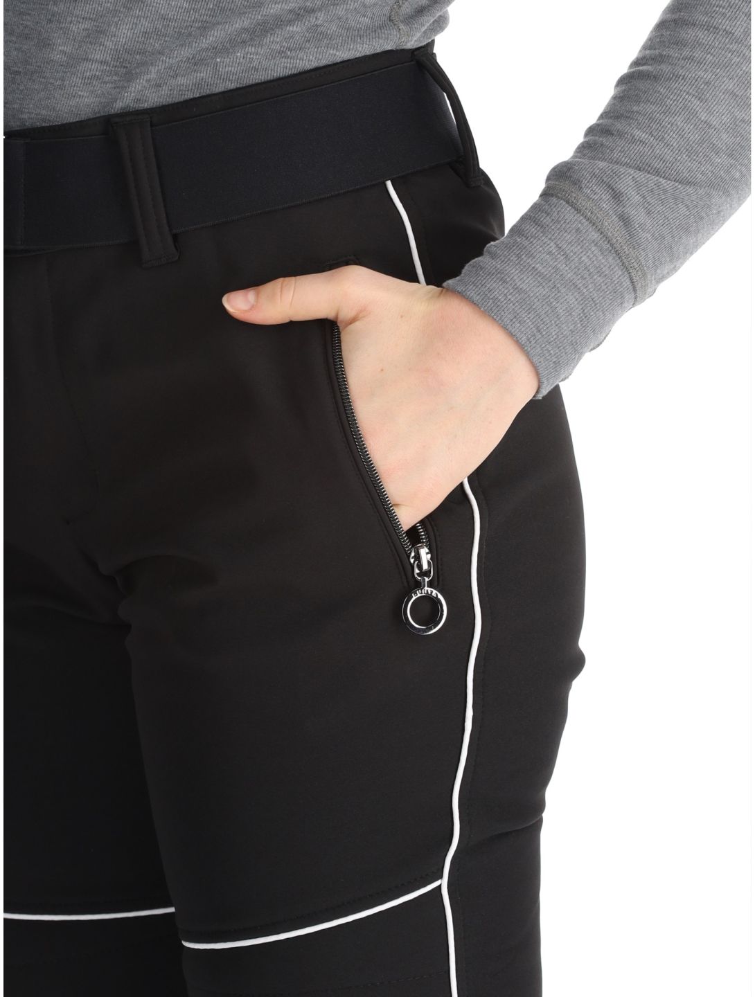 Luhta, Jaamalai C pantalones de esquí softshell mujeres Black negro 