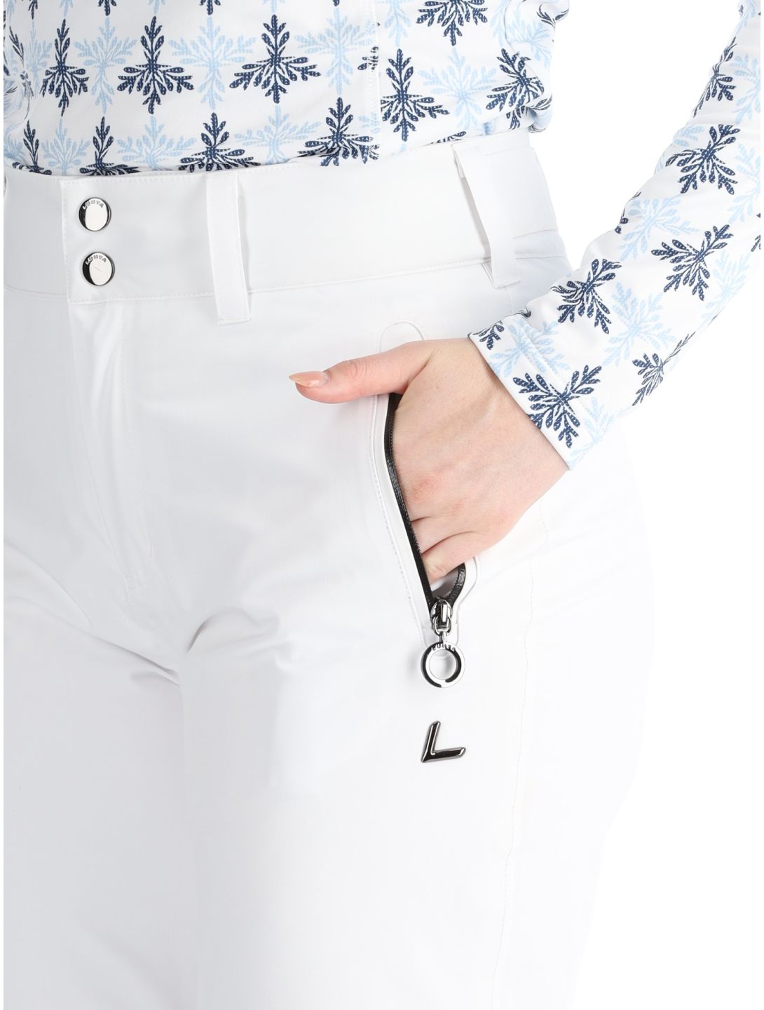 Luhta, Jero pantalones de esquí mujeres Optic White blanco 