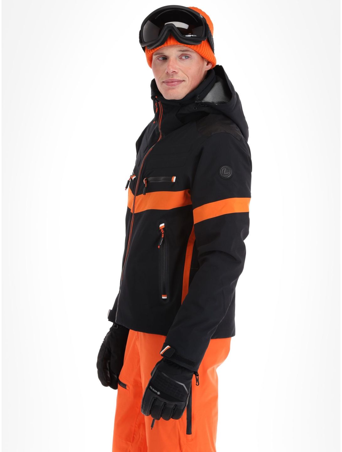 Luhta, Jierstivaara chaqueta de esquí hombres Black naranja, negro 