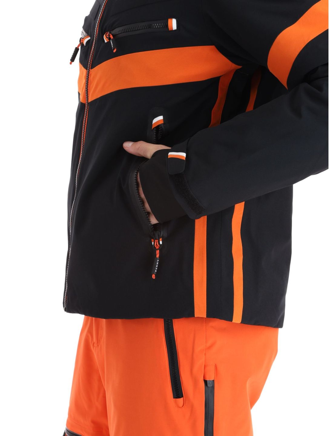 Luhta, Jierstivaara chaqueta de esquí hombres Black naranja, negro 