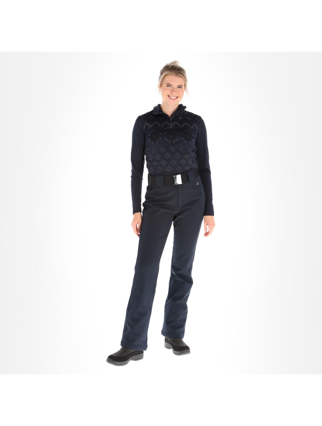 Luhta, Joensuu pantalones de esquí softshell mujeres dark azul