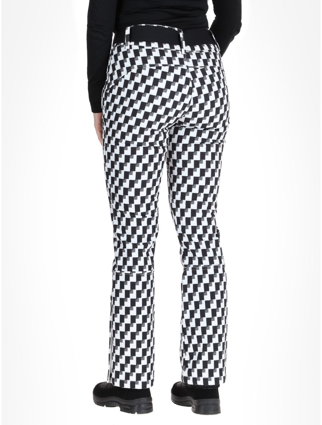 Luhta, Joentaus pantalones de esquí softshell mujeres Black / White blanco, negro 