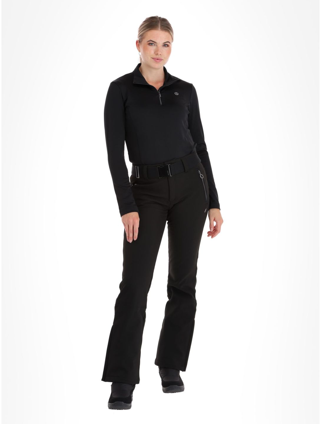 Luhta, Joentaus pantalones de esquí softshell mujeres Black negro 