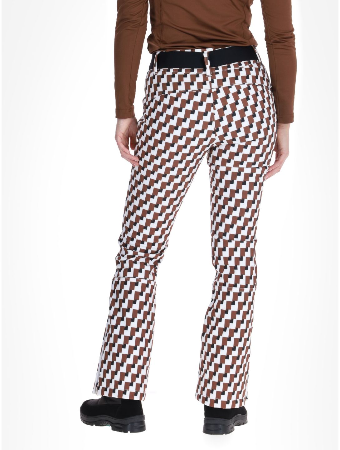 Luhta, Joentaus pantalones de esquí softshell mujeres Chocolat marrón 