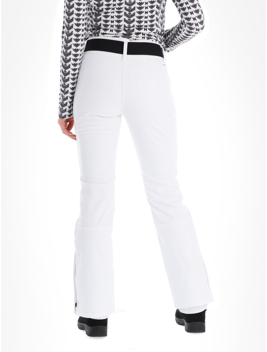 Luhta, Joentaus pantalones de esquí softshell mujeres Optic White blanco 