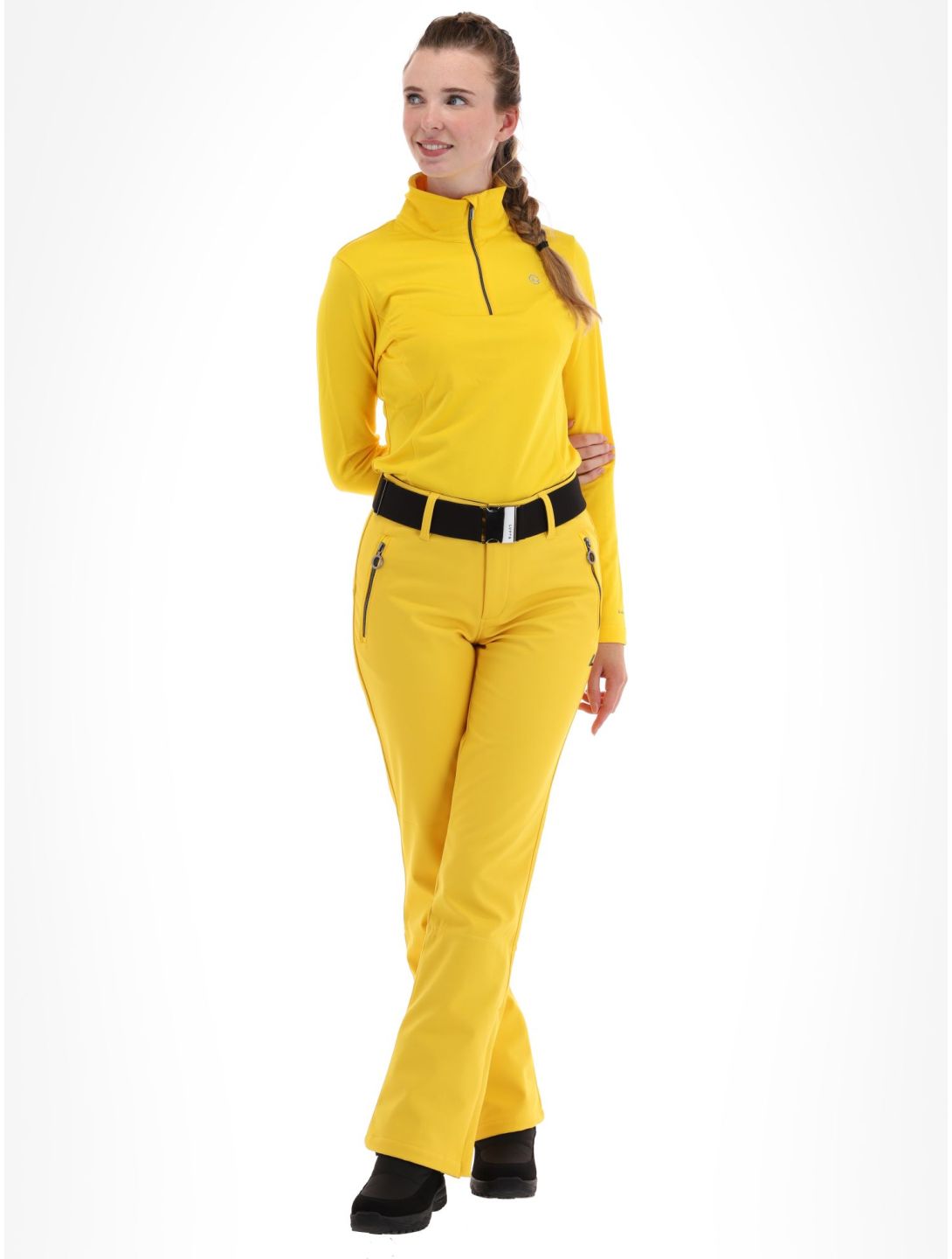 Luhta, Joentaus pantalones de esquí softshell mujeres Yellow amarillo 