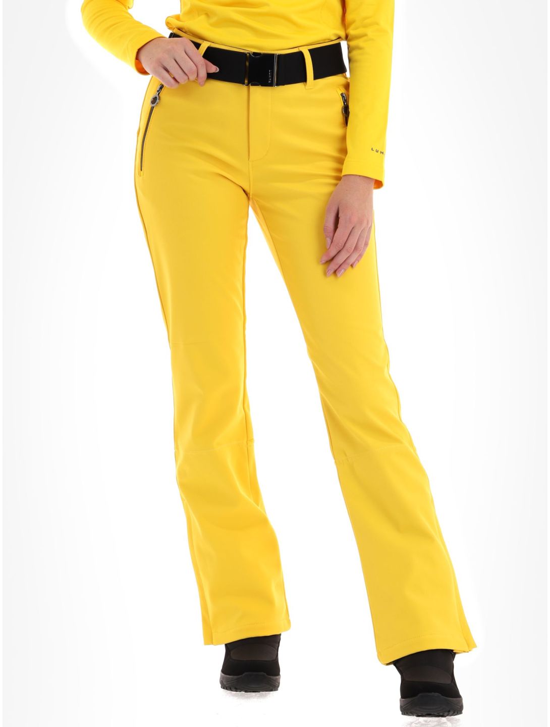 Luhta, Joentaus pantalones de esquí softshell mujeres Yellow amarillo 