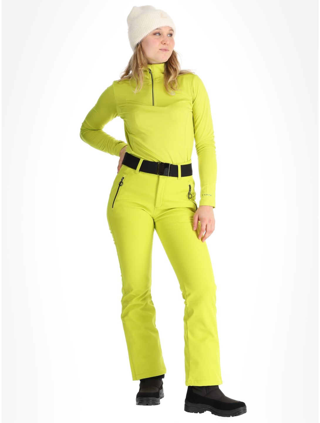 Luhta, Joentaus C pantalones de esquí softshell mujeres Aloe verde 