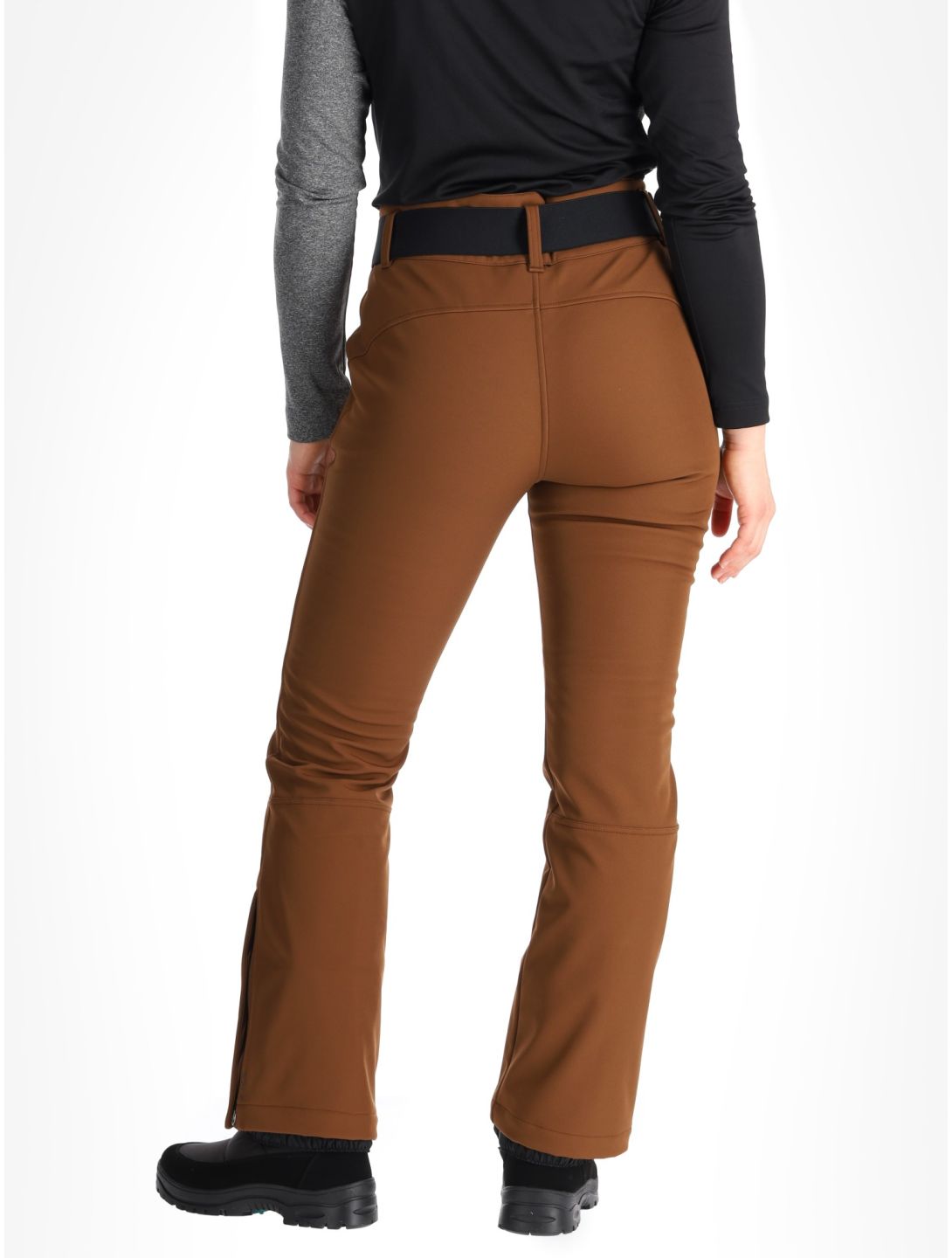 Luhta, Joentaus C pantalones de esquí softshell mujeres Chocolat marrón 