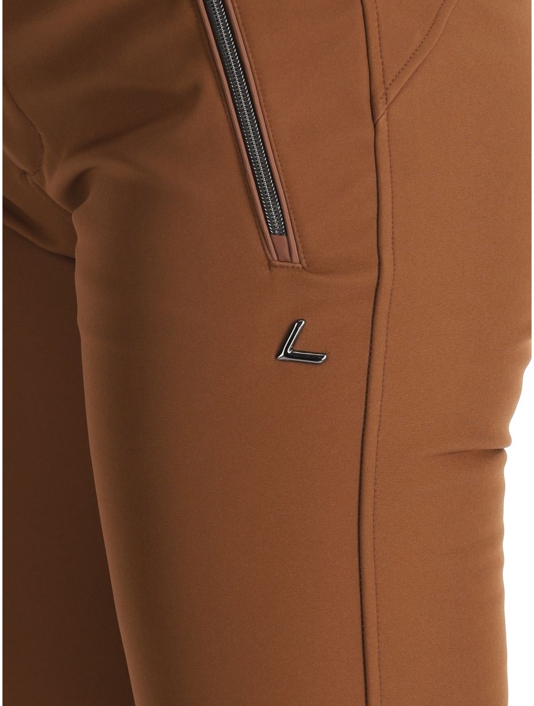 Luhta, Joentaus C pantalones de esquí softshell mujeres Chocolat marrón 