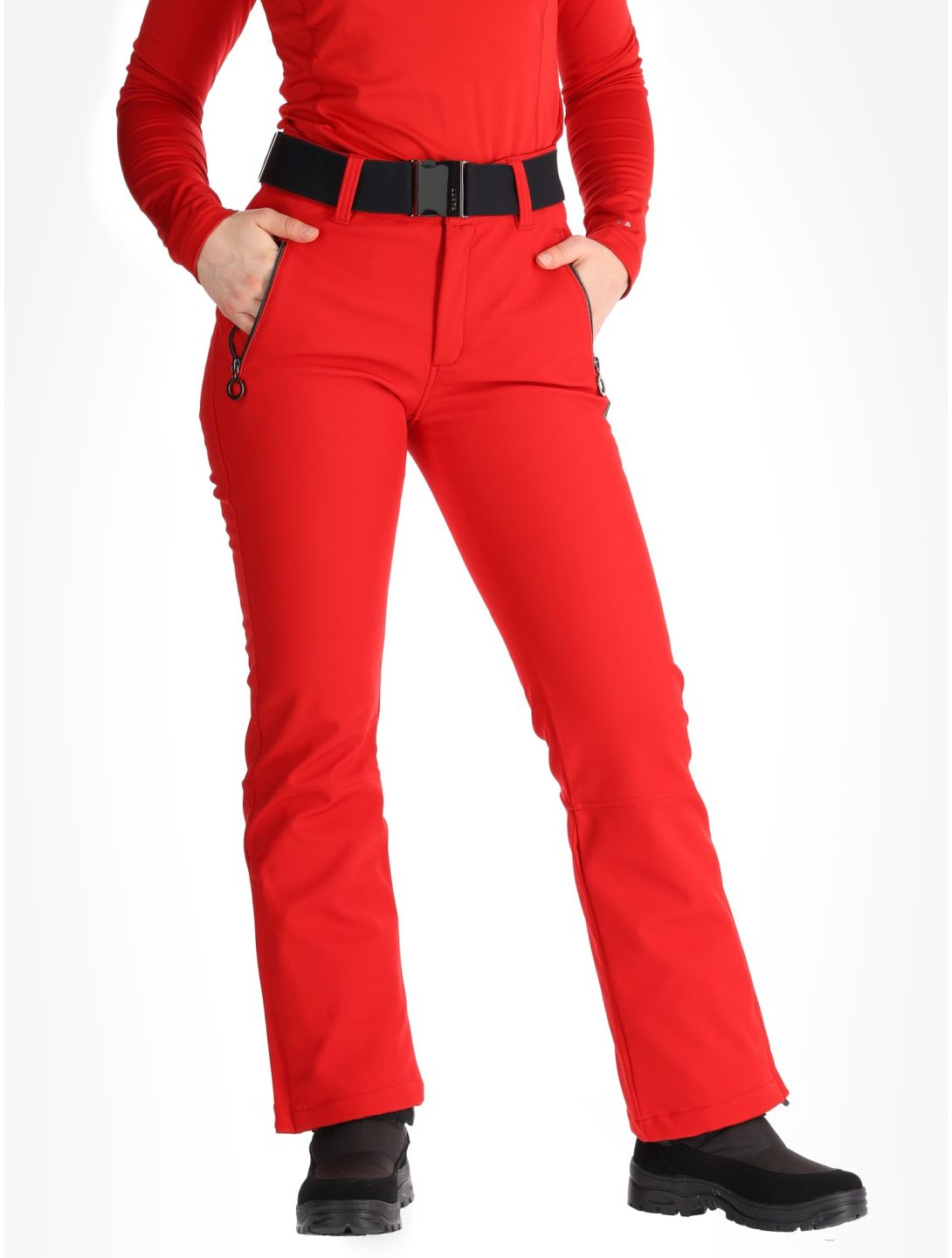 Luhta, Joentaus C pantalones de esquí softshell mujeres Cranberry rojo 