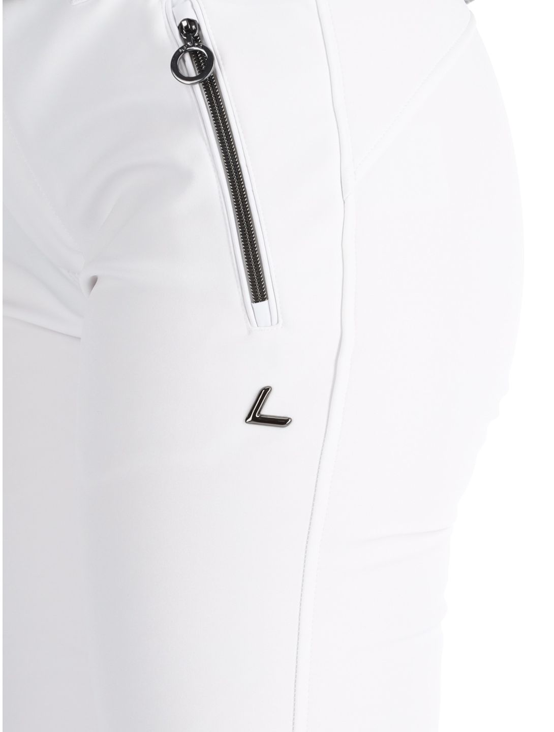 Luhta, Joentaus C pantalones de esquí softshell mujeres Optic White blanco 