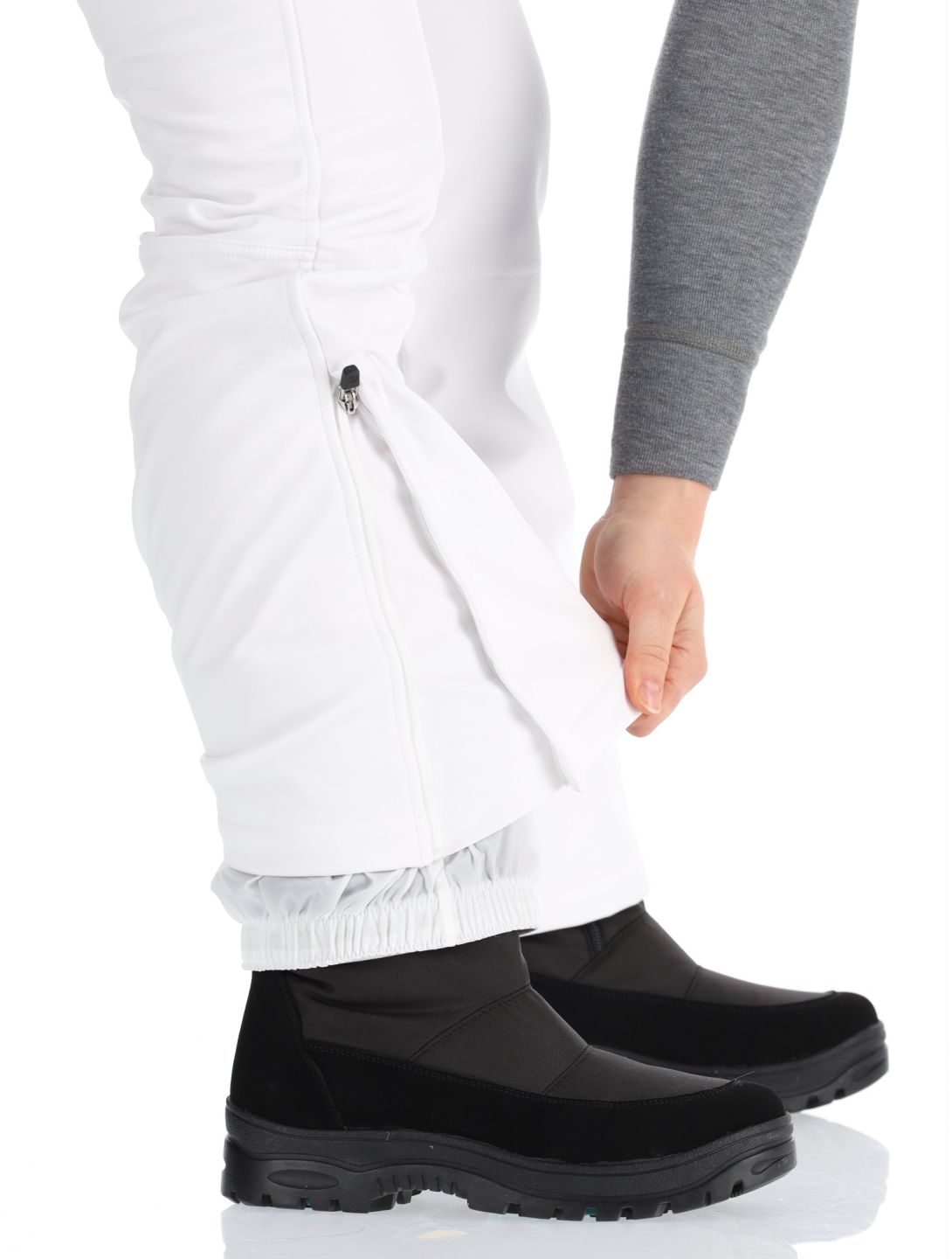 Luhta, Joentaus C pantalones de esquí softshell mujeres Optic White blanco 