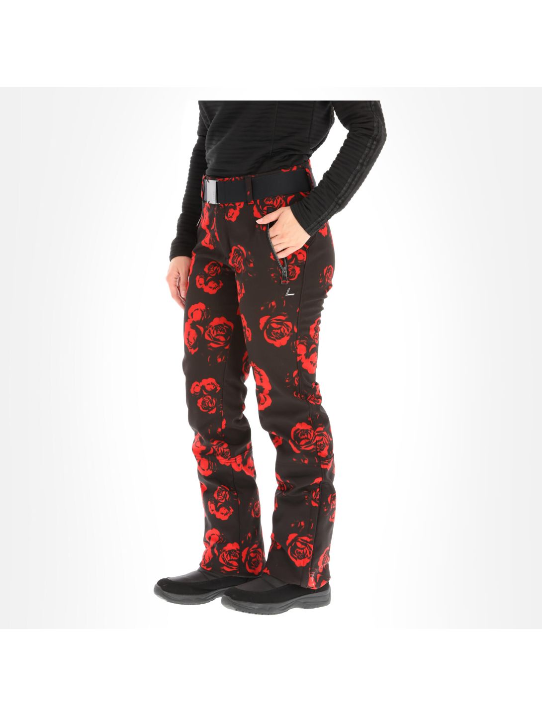 Luhta, Joentaus pantalones de esquí softshell mujeres classic rojo