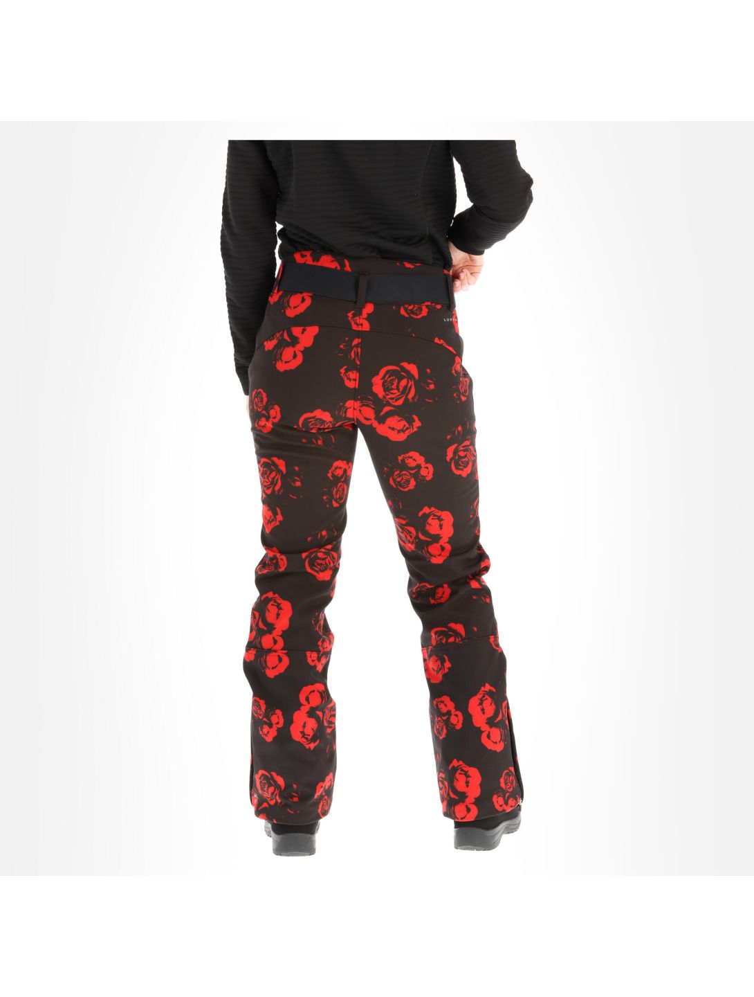 Luhta, Joentaus pantalones de esquí softshell mujeres classic rojo