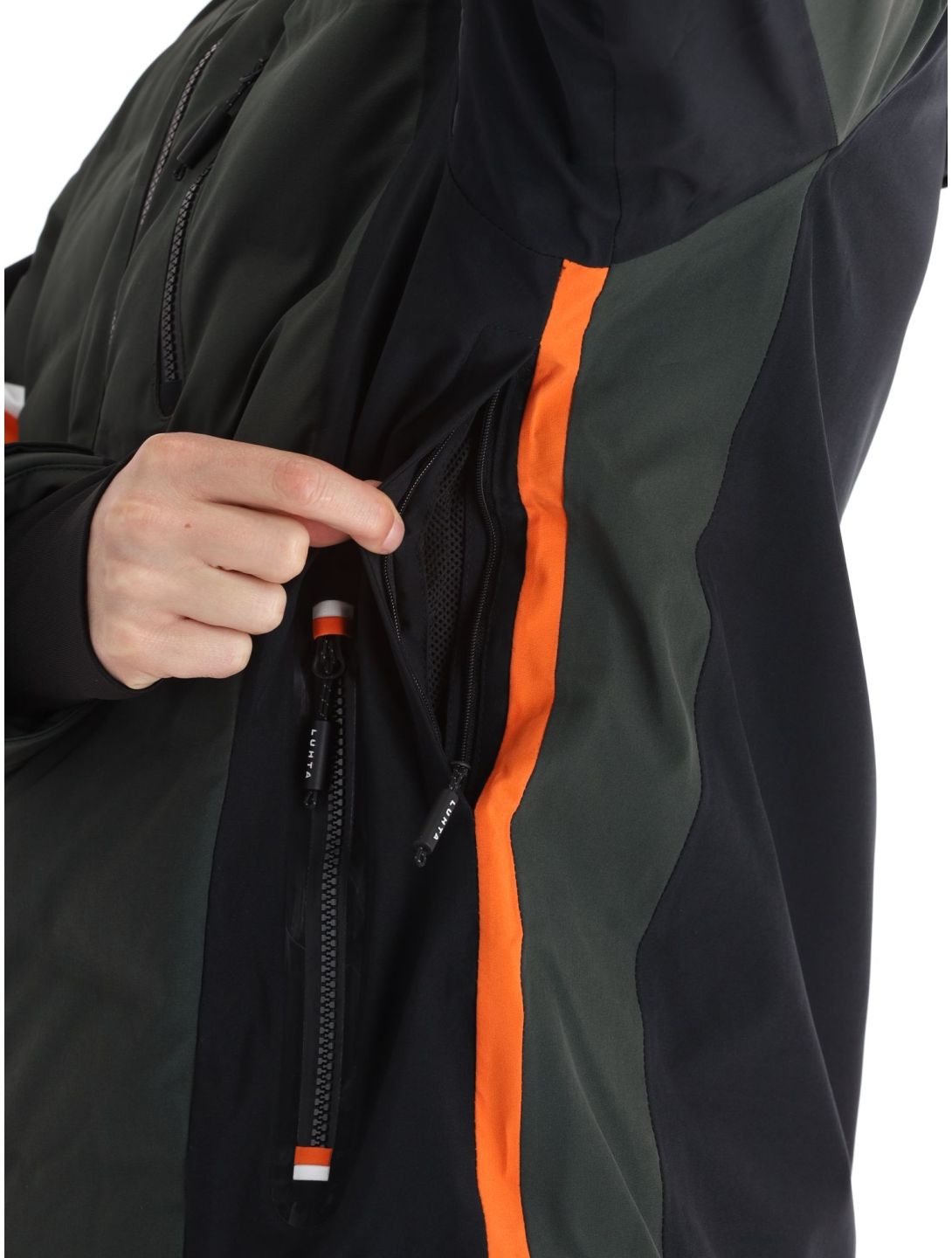 Luhta, Jollanoaivi chaqueta de esquí hombres Dark Green negro, verde 