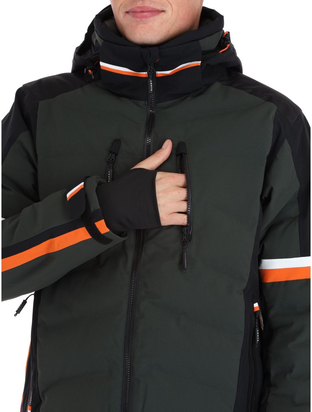 Luhta, Jollanoaivi chaqueta de esquí hombres Dark Green negro, verde 