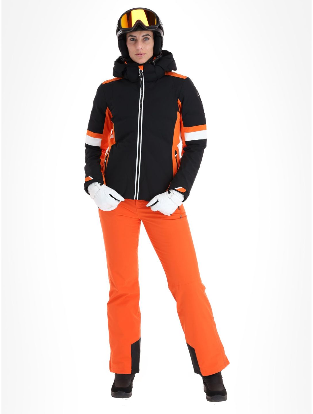 Luhta, Kaakkurivaara chaqueta de esquí mujeres Black naranja, negro 