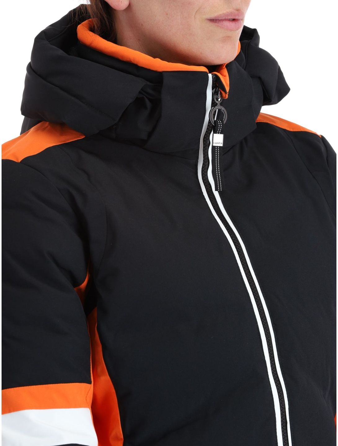 Luhta, Kaakkurivaara chaqueta de esquí mujeres Black naranja, negro 