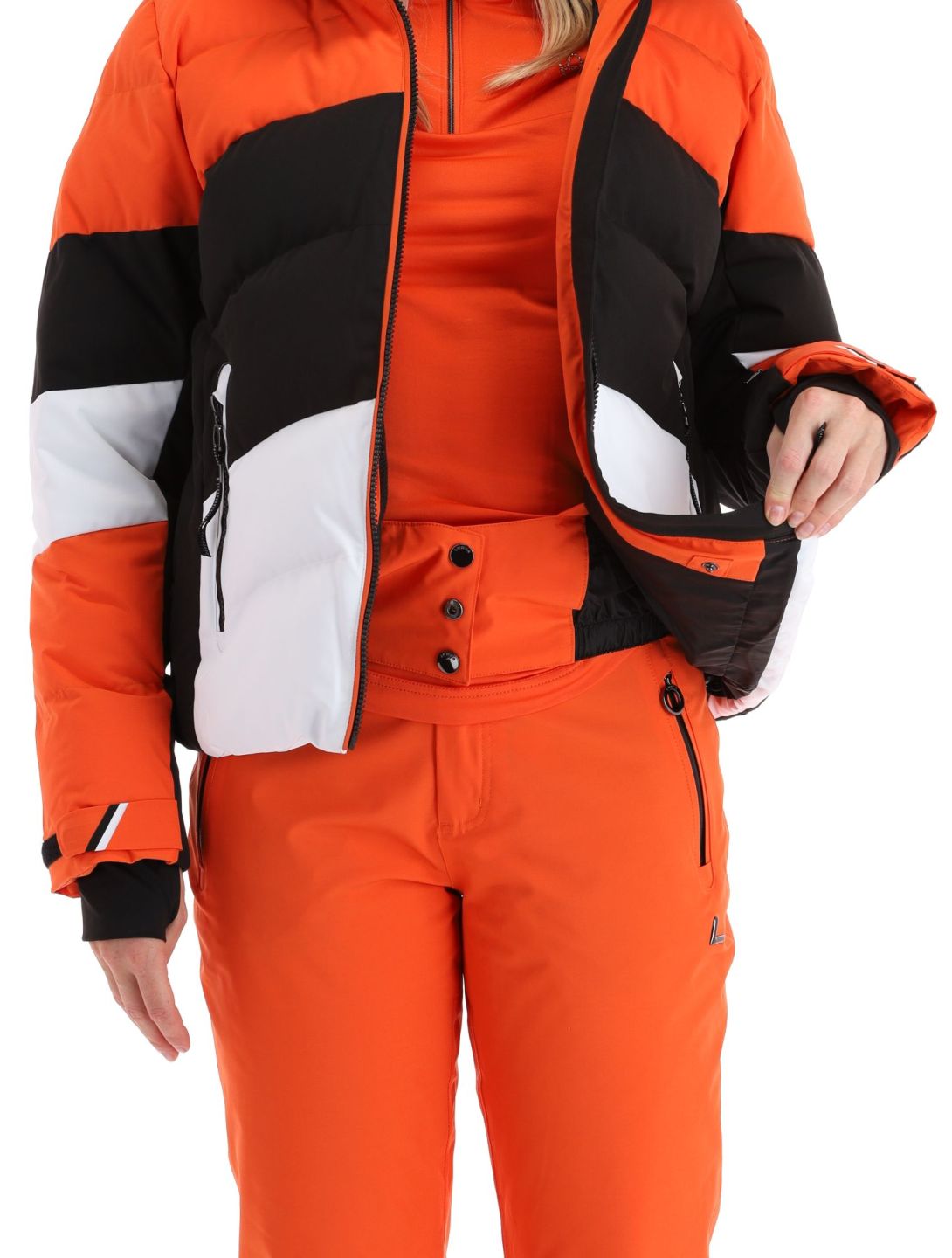 Luhta, Kaldoaivi chaqueta de esquí mujeres Orange blanco, naranja, negro 