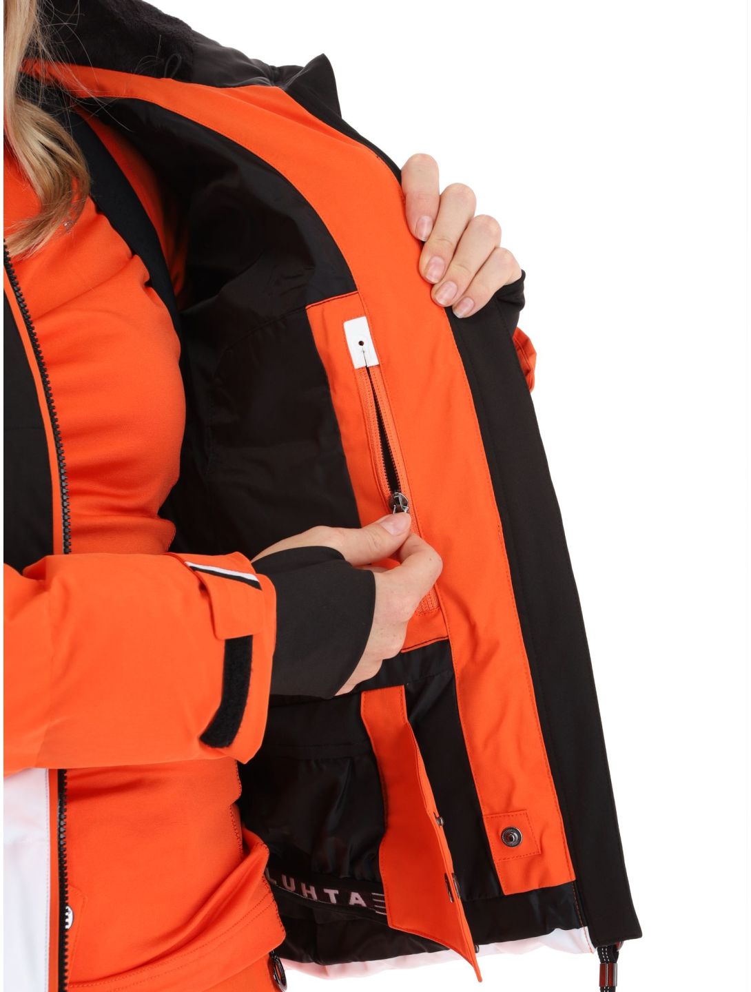 Luhta, Kaldoaivi chaqueta de esquí mujeres Orange blanco, naranja, negro 