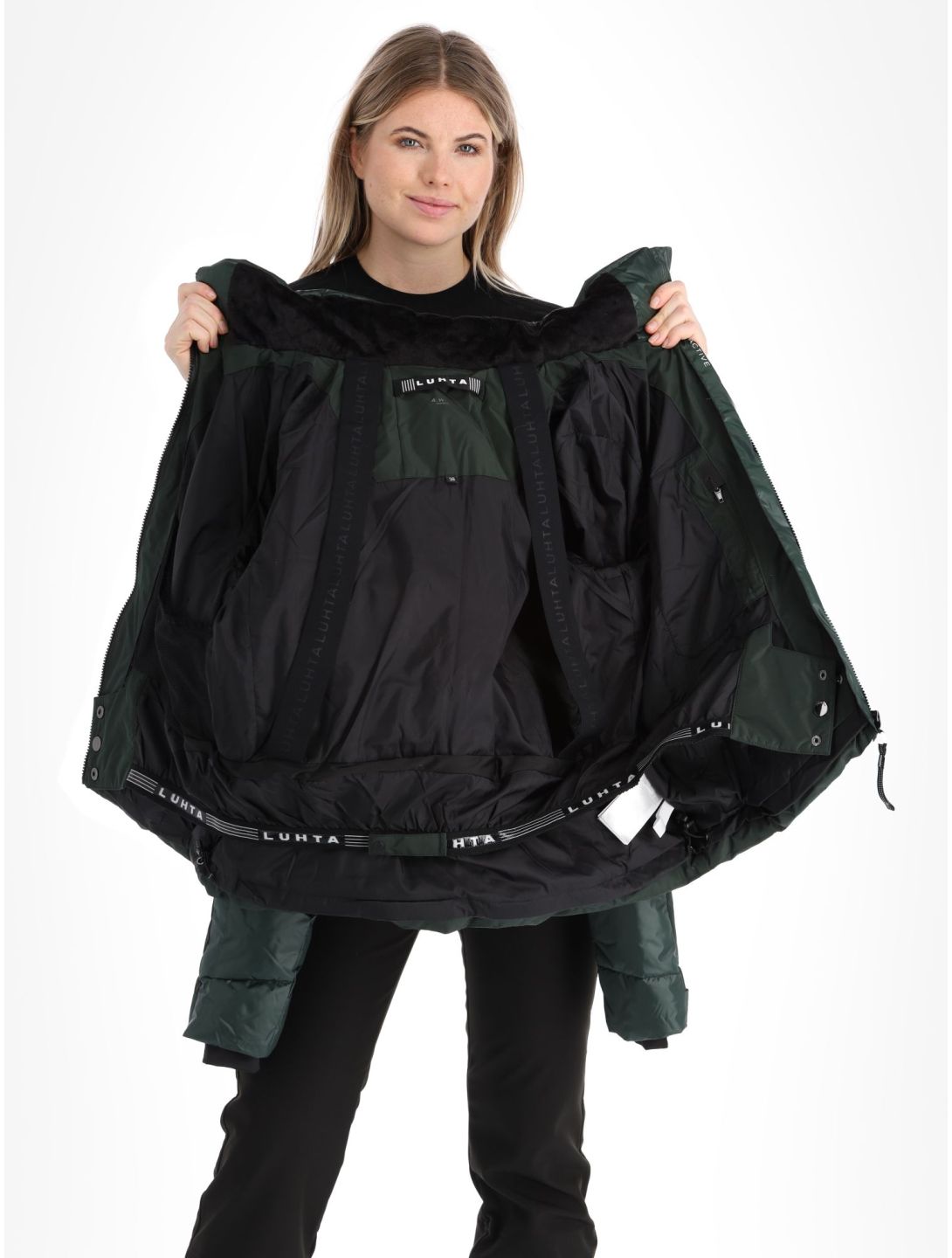 Luhta, Karhutunturi chaqueta de esquí mujeres Dark Green verde 