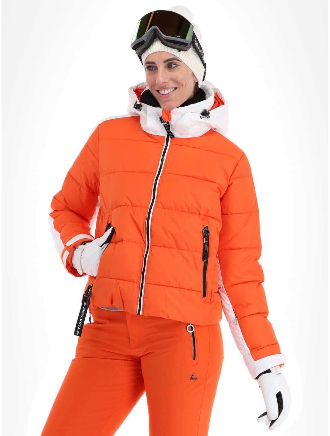 Luhta, Karhutunturi chaqueta de esquí mujeres Orange blanco, naranja 